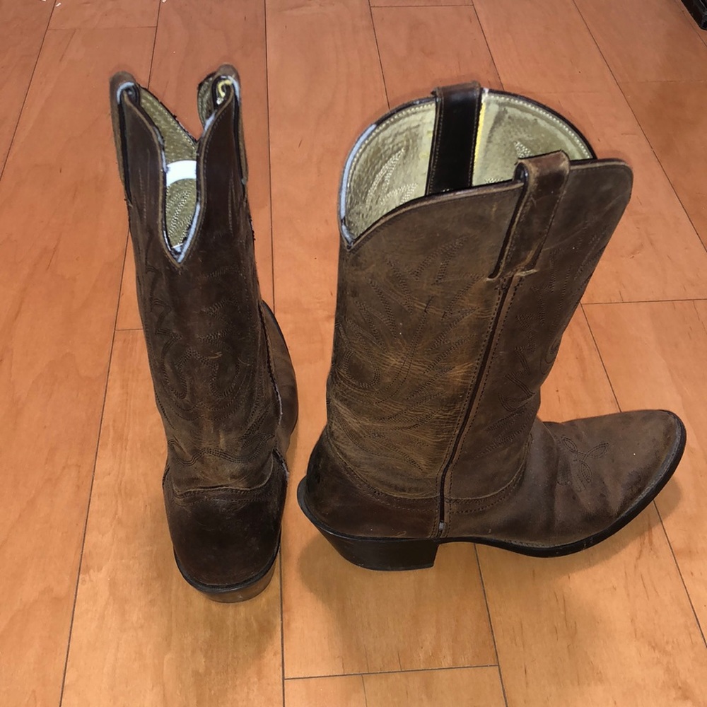 Vintage Durango Brown Leather Cowboy boots